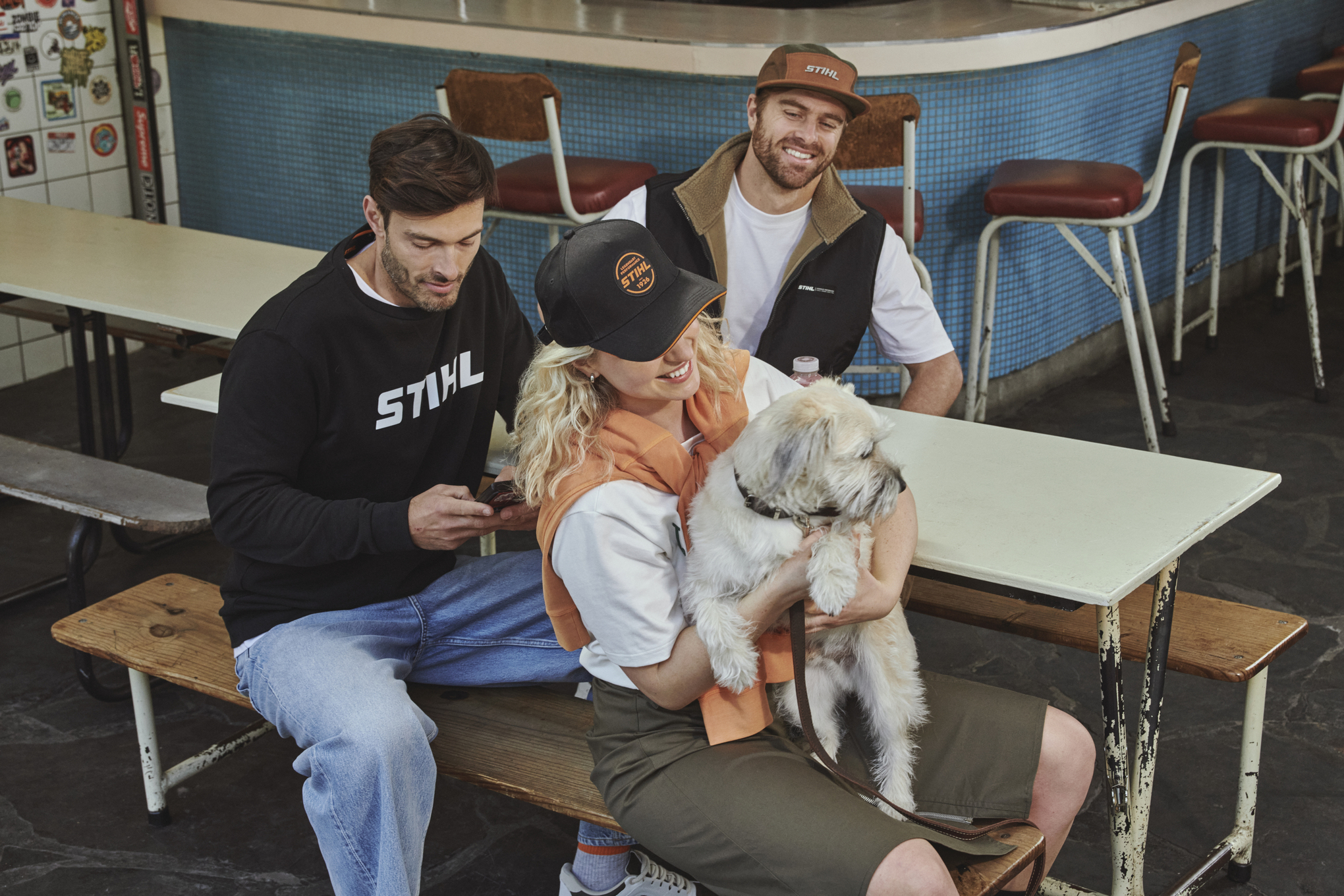 Mikina STIHL LOGO WHITE černá