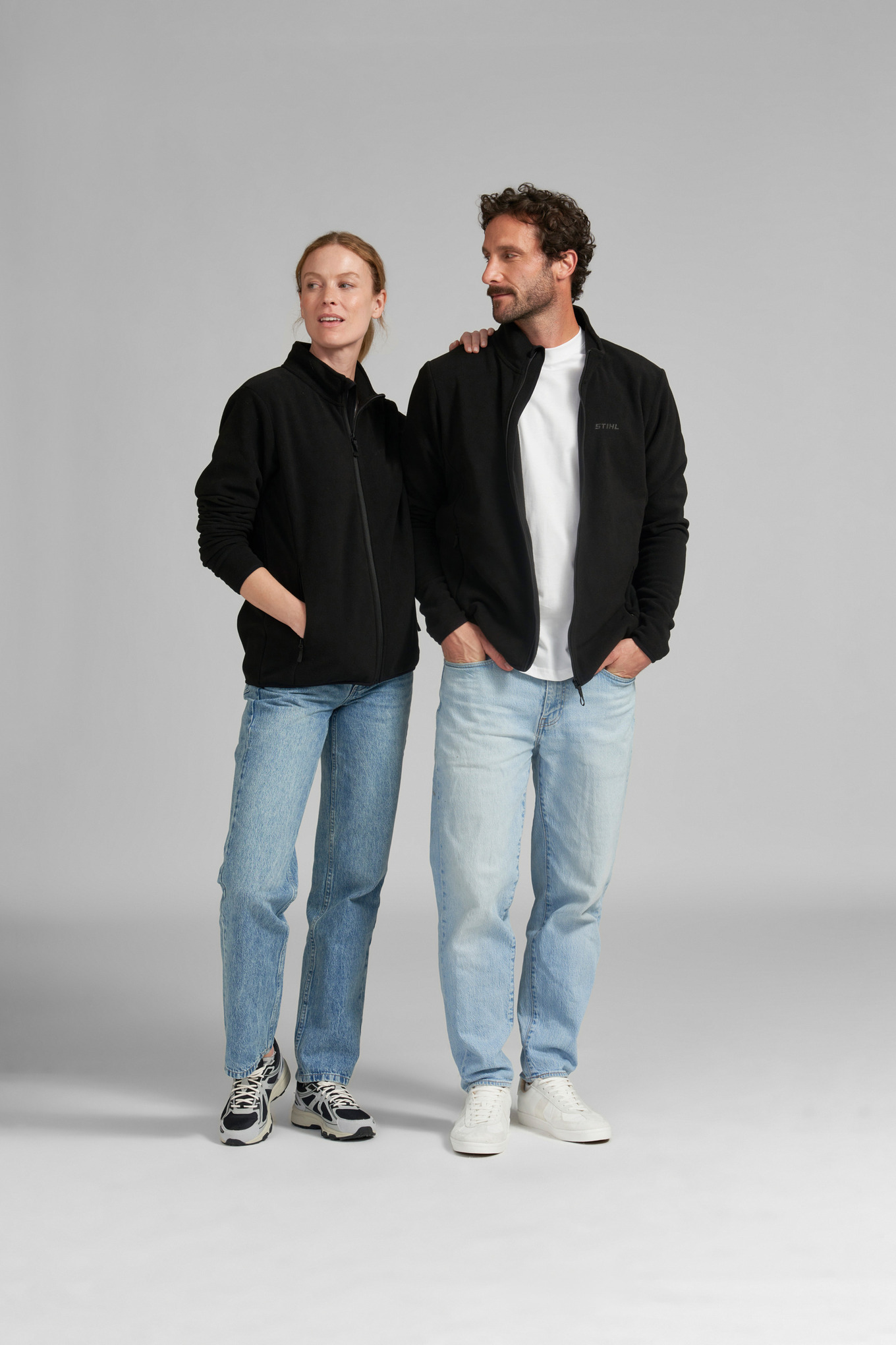 Fleecová mikina CLASSIC BLACK