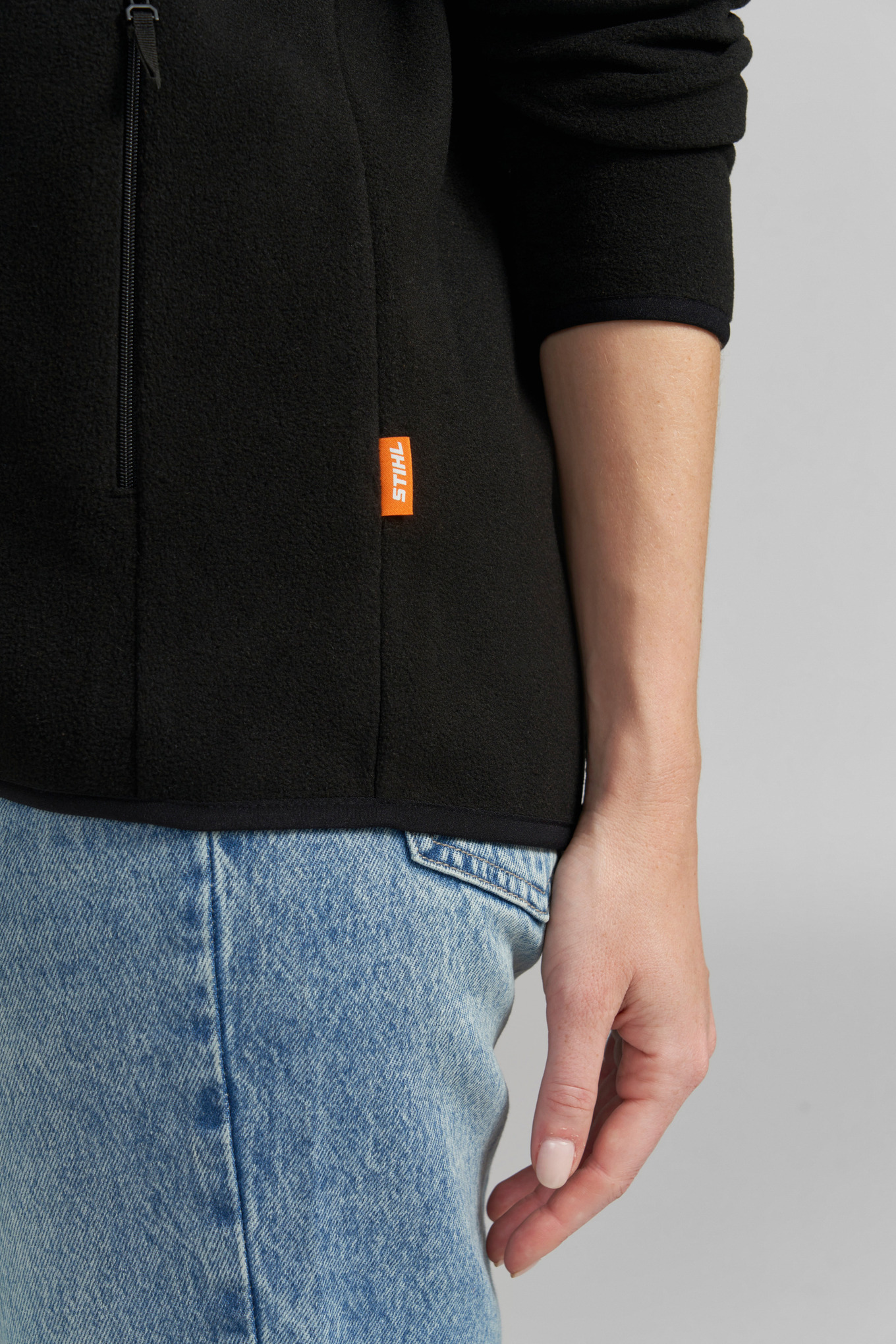 Fleecová mikina CLASSIC BLACK