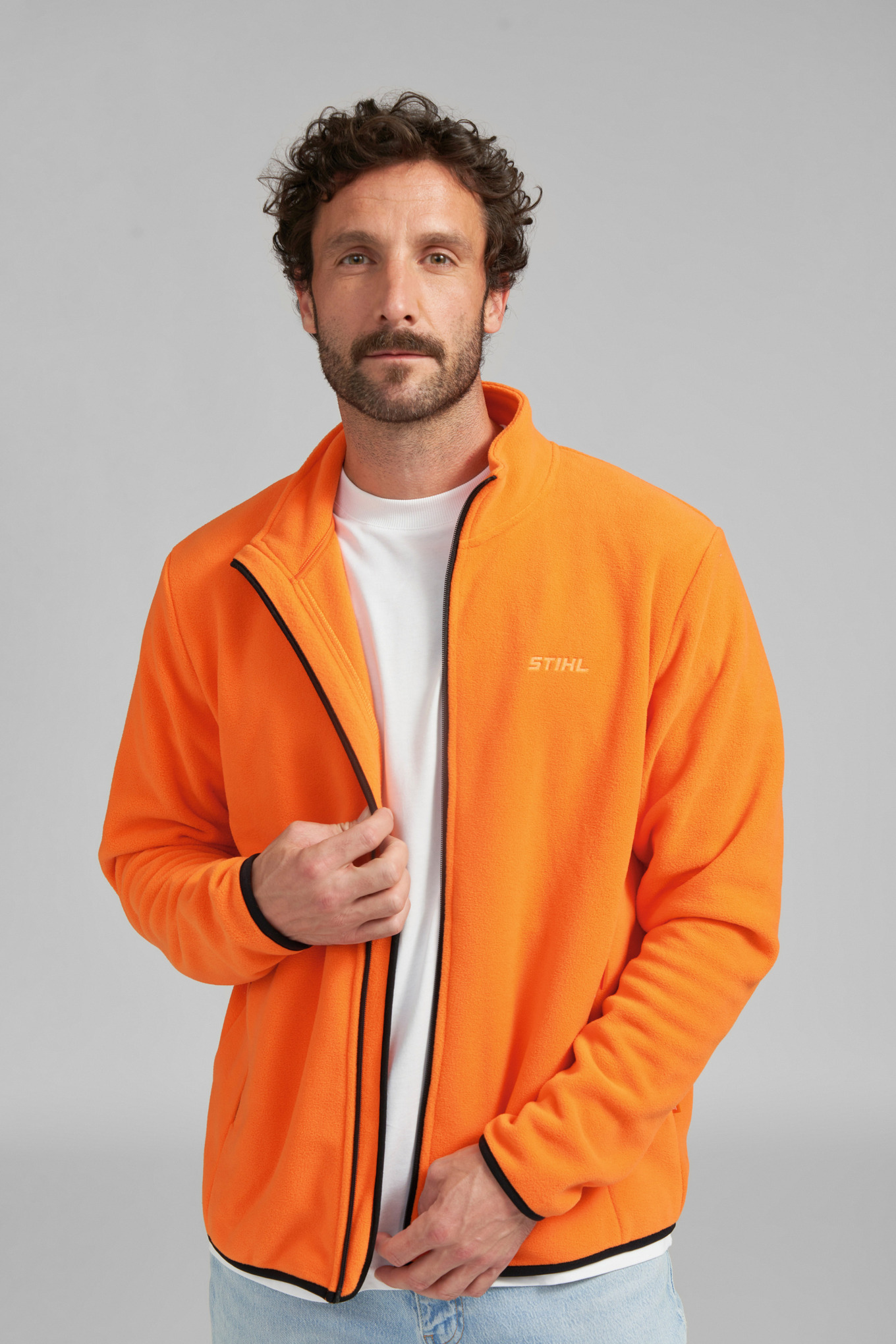 Fleecová mikina CLASSIC ORANGE