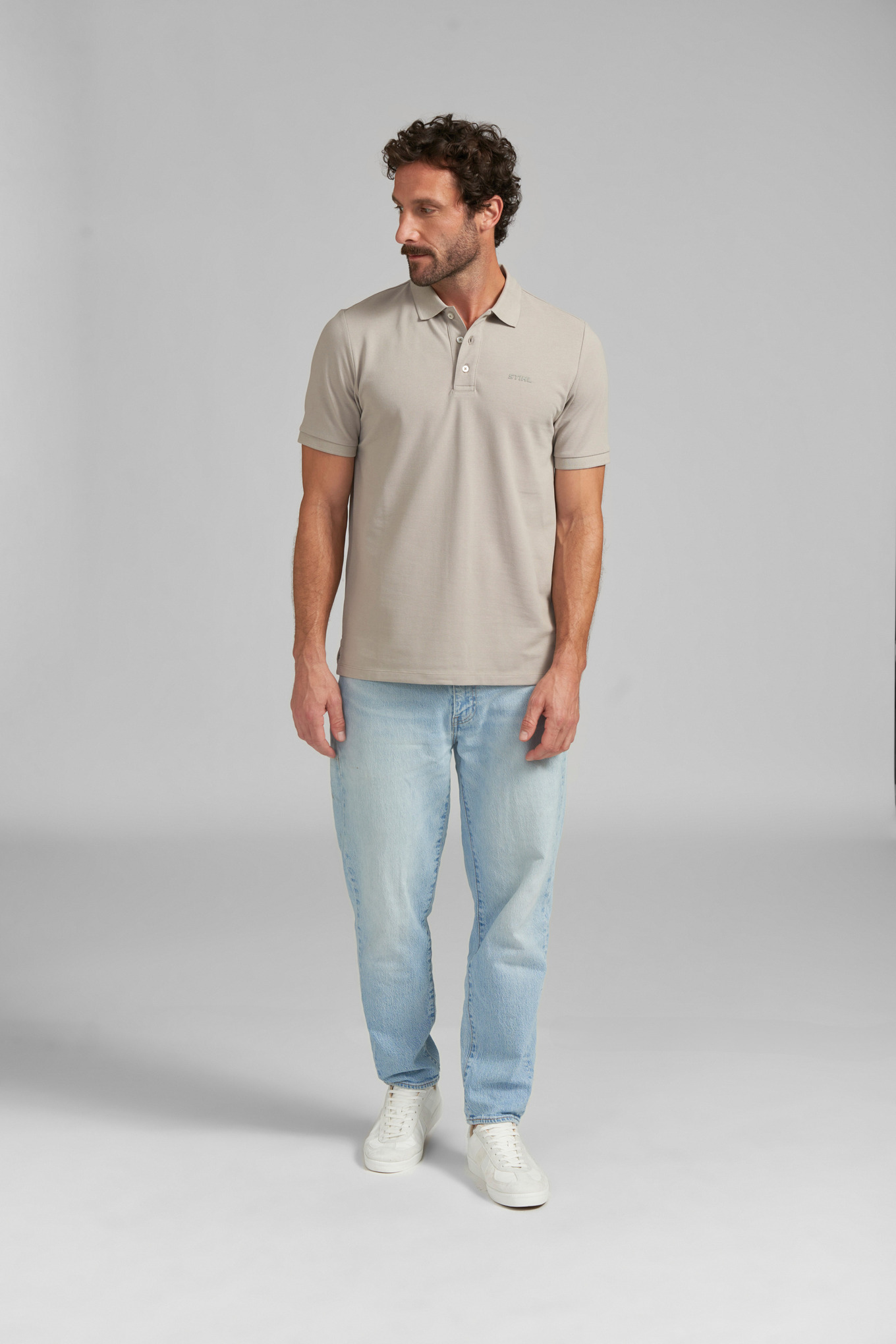 Polo tričko BASIC GREY