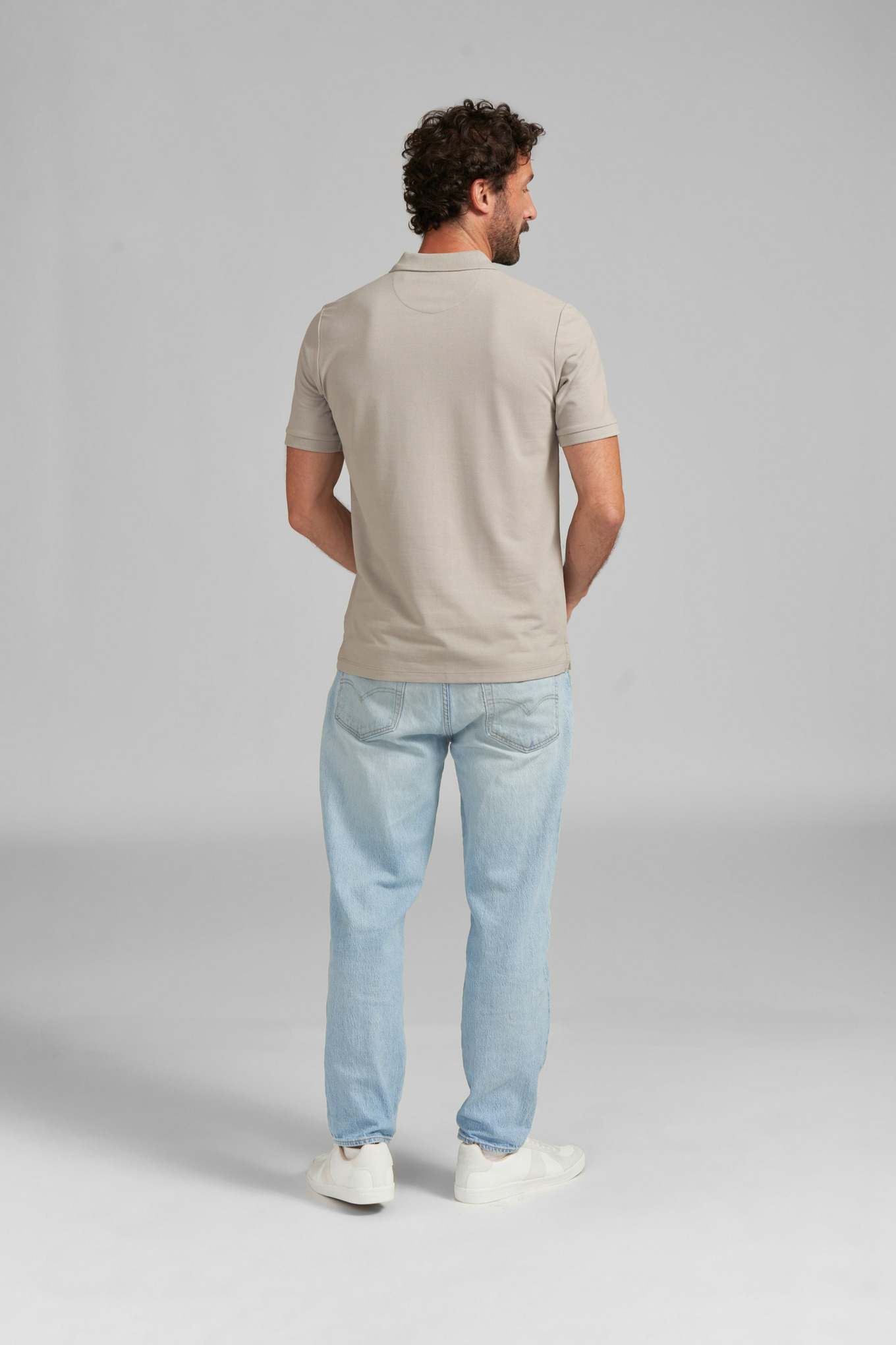 Polo tričko BASIC GREY