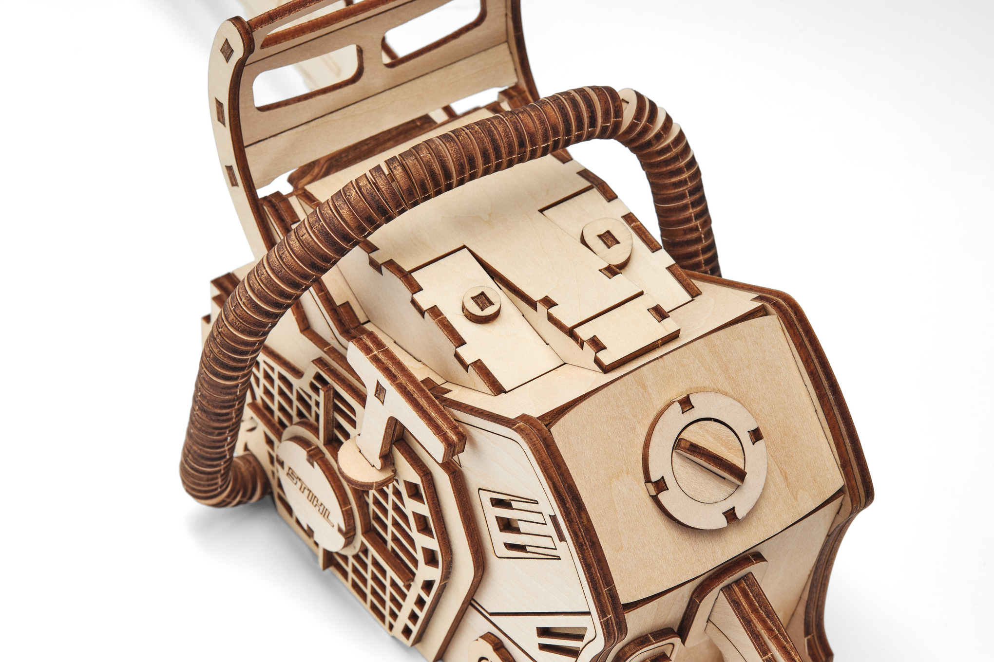 3D dřevěné puzzle motorové pily MS 500i