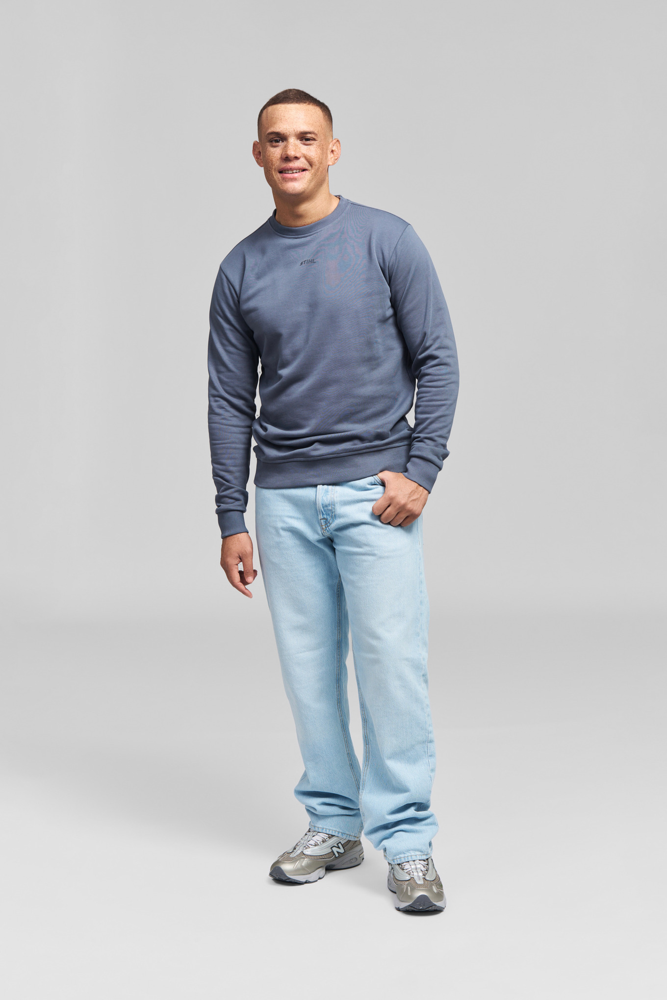 Mikina LOGO CHEST BLUE