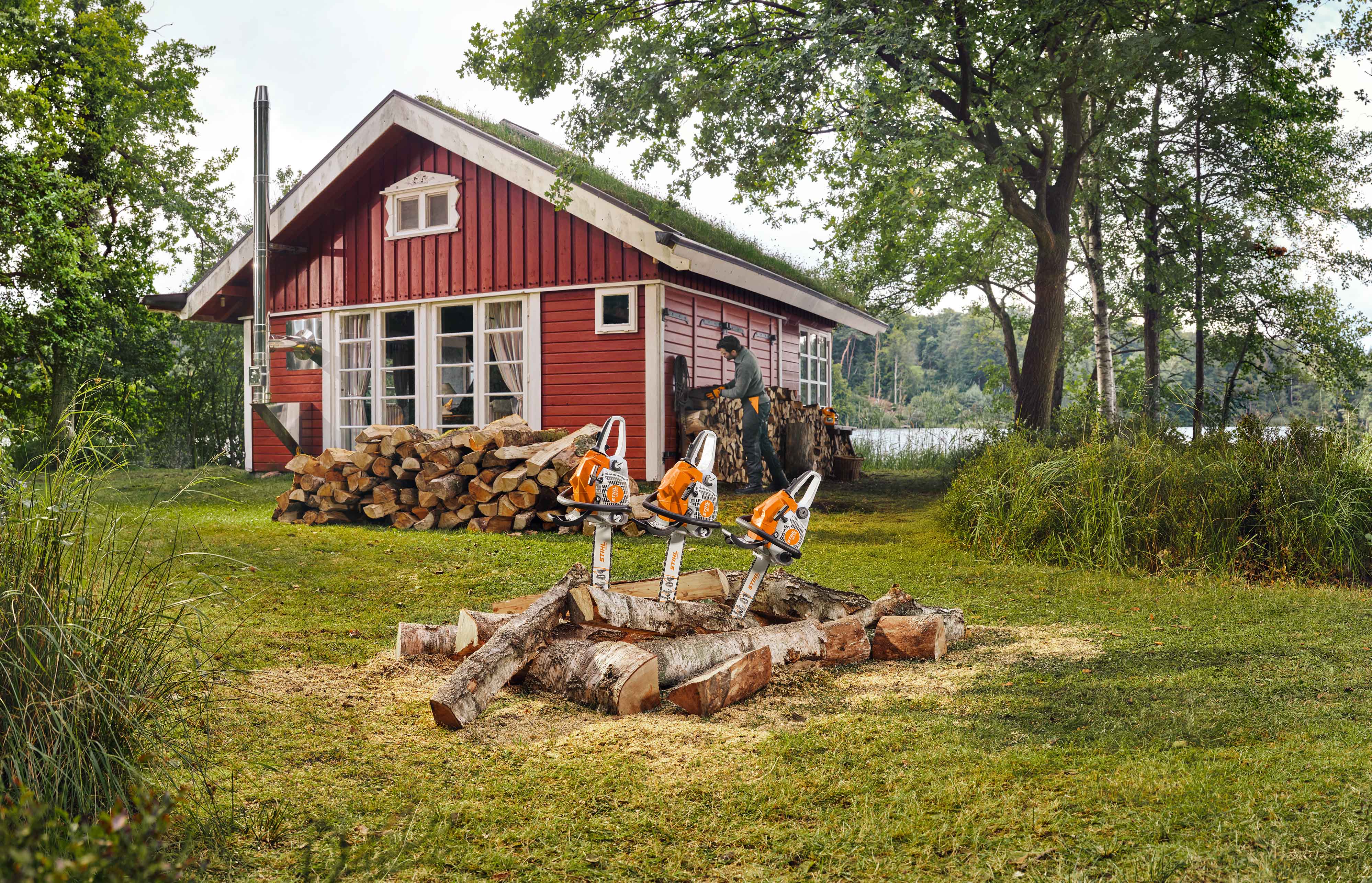 Pracovníci se stroji STIHL